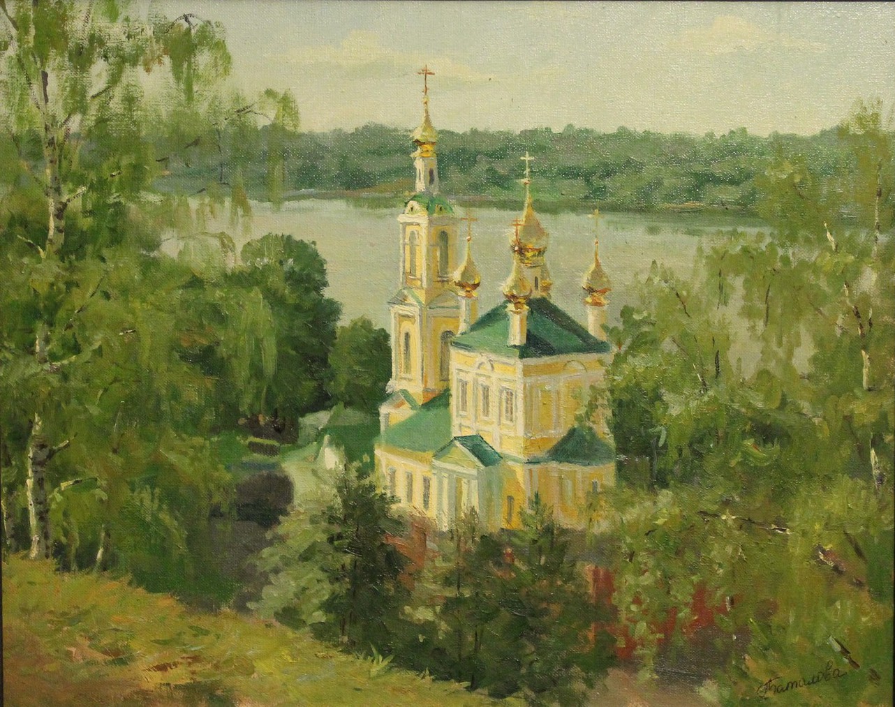 "Золотые купола" 40х50, х.масло