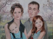 "Семейный портрет" 50х60, х. масло